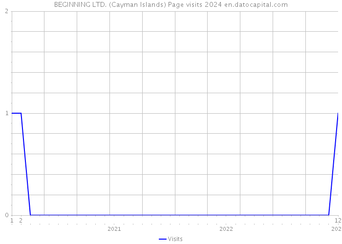 BEGINNING LTD. (Cayman Islands) Page visits 2024 