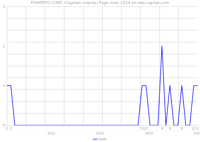 PAMPERO CORP. (Cayman Islands) Page visits 2024 