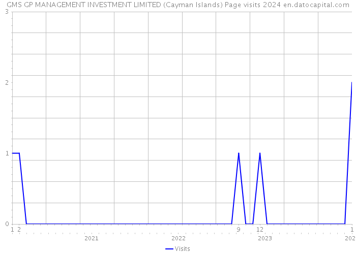 GMS GP MANAGEMENT INVESTMENT LIMITED (Cayman Islands) Page visits 2024 