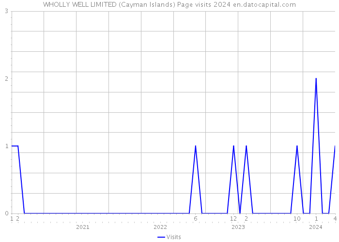 WHOLLY WELL LIMITED (Cayman Islands) Page visits 2024 