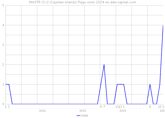 MASTR CI-2 (Cayman Islands) Page visits 2024 