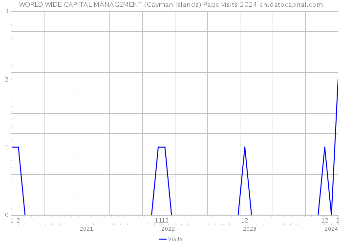 WORLD WIDE CAPITAL MANAGEMENT (Cayman Islands) Page visits 2024 