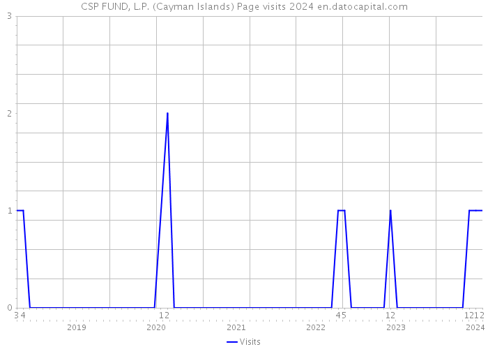 CSP FUND, L.P. (Cayman Islands) Page visits 2024 