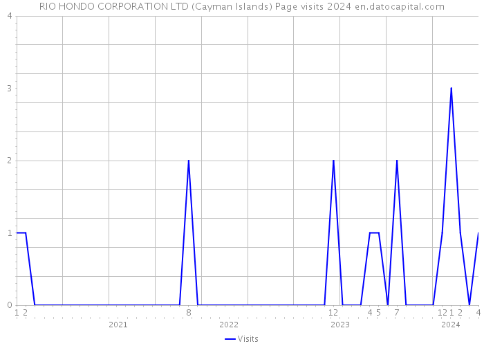 RIO HONDO CORPORATION LTD (Cayman Islands) Page visits 2024 