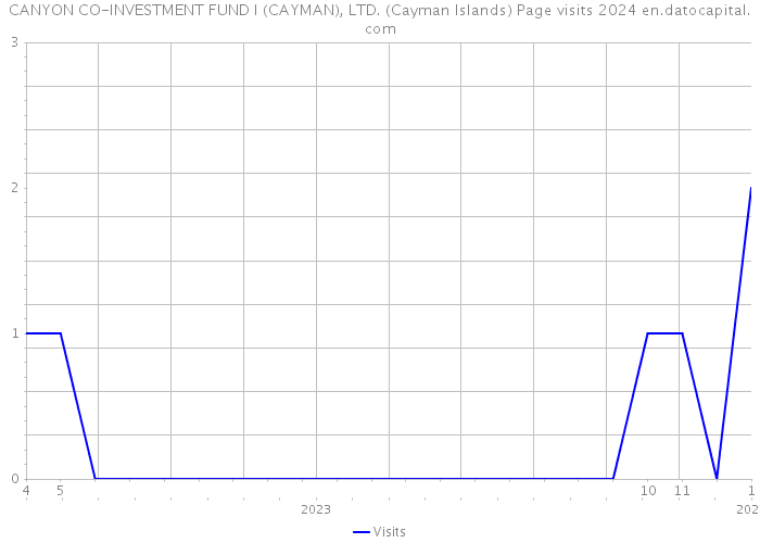 CANYON CO-INVESTMENT FUND I (CAYMAN), LTD. (Cayman Islands) Page visits 2024 