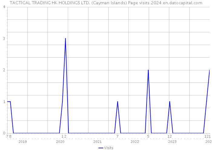TACTICAL TRADING HK HOLDINGS LTD. (Cayman Islands) Page visits 2024 