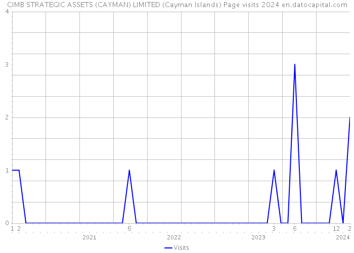 CIMB STRATEGIC ASSETS (CAYMAN) LIMITED (Cayman Islands) Page visits 2024 