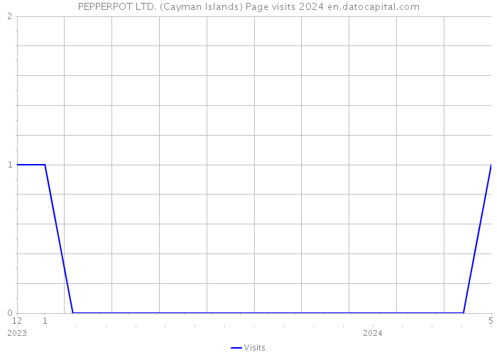 PEPPERPOT LTD. (Cayman Islands) Page visits 2024 