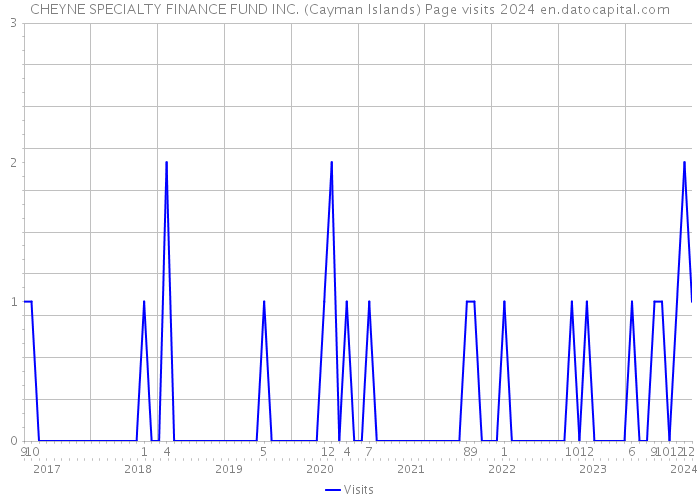 CHEYNE SPECIALTY FINANCE FUND INC. (Cayman Islands) Page visits 2024 