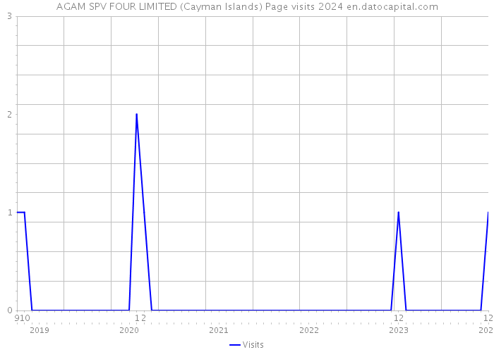 AGAM SPV FOUR LIMITED (Cayman Islands) Page visits 2024 