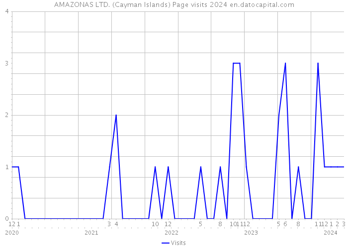 AMAZONAS LTD. (Cayman Islands) Page visits 2024 