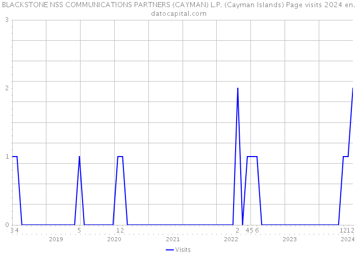 BLACKSTONE NSS COMMUNICATIONS PARTNERS (CAYMAN) L.P. (Cayman Islands) Page visits 2024 