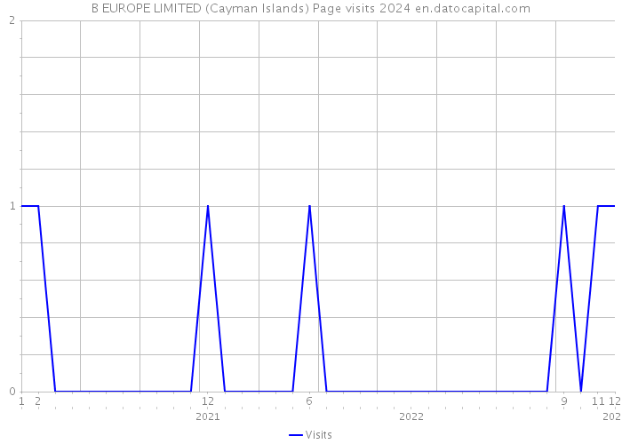 B EUROPE LIMITED (Cayman Islands) Page visits 2024 