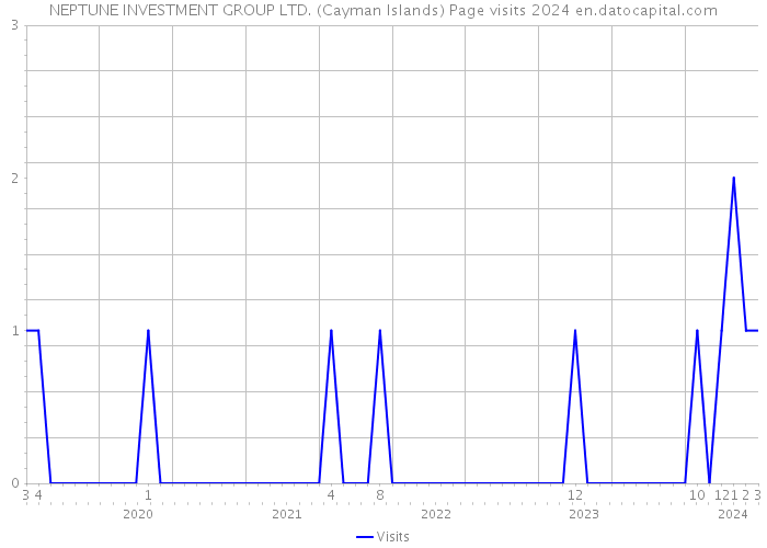 NEPTUNE INVESTMENT GROUP LTD. (Cayman Islands) Page visits 2024 
