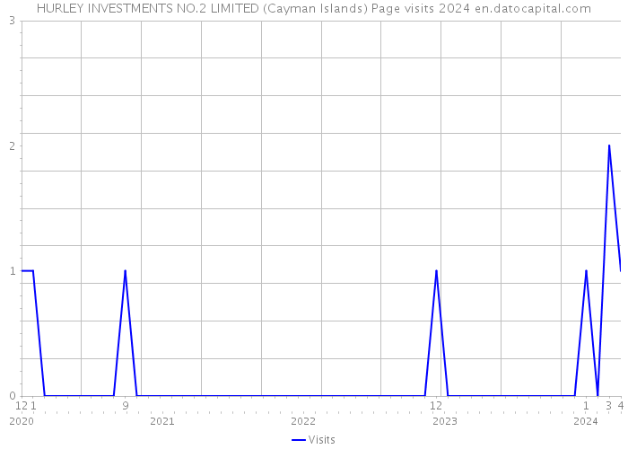 HURLEY INVESTMENTS NO.2 LIMITED (Cayman Islands) Page visits 2024 