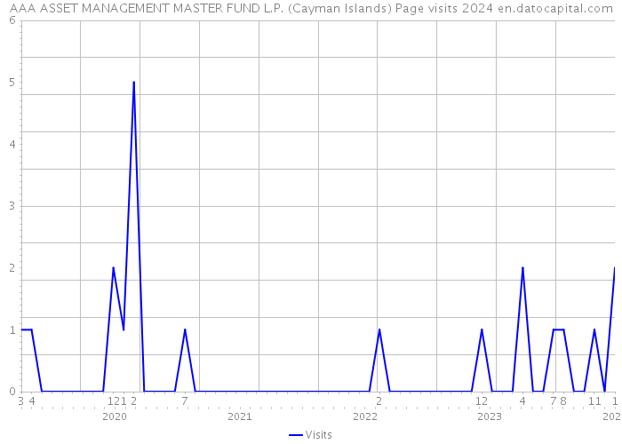 AAA ASSET MANAGEMENT MASTER FUND L.P. (Cayman Islands) Page visits 2024 