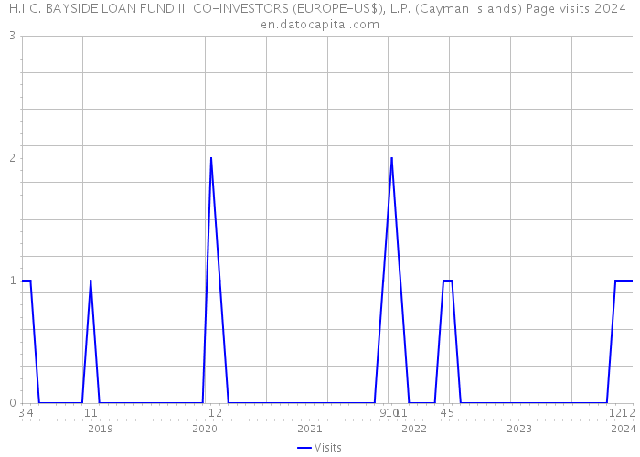 H.I.G. BAYSIDE LOAN FUND III CO-INVESTORS (EUROPE-US$), L.P. (Cayman Islands) Page visits 2024 