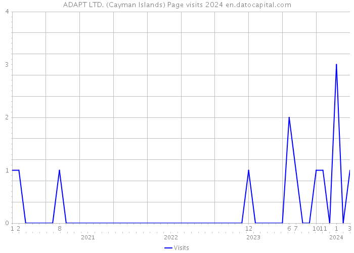 ADAPT LTD. (Cayman Islands) Page visits 2024 