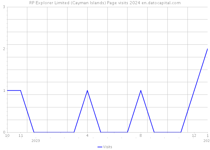RP Explorer Limited (Cayman Islands) Page visits 2024 