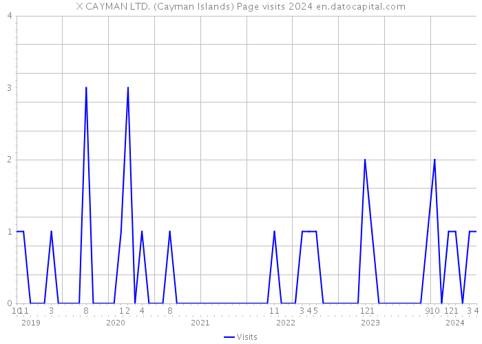 X CAYMAN LTD. (Cayman Islands) Page visits 2024 
