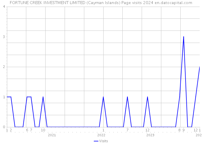 FORTUNE CREEK INVESTMENT LIMITED (Cayman Islands) Page visits 2024 