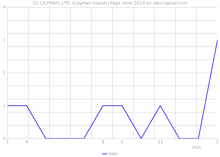 G1 CAYMAN, LTD. (Cayman Islands) Page visits 2024 