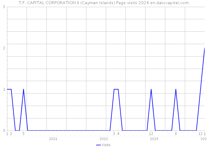 T.F. CAPITAL CORPORATION II (Cayman Islands) Page visits 2024 