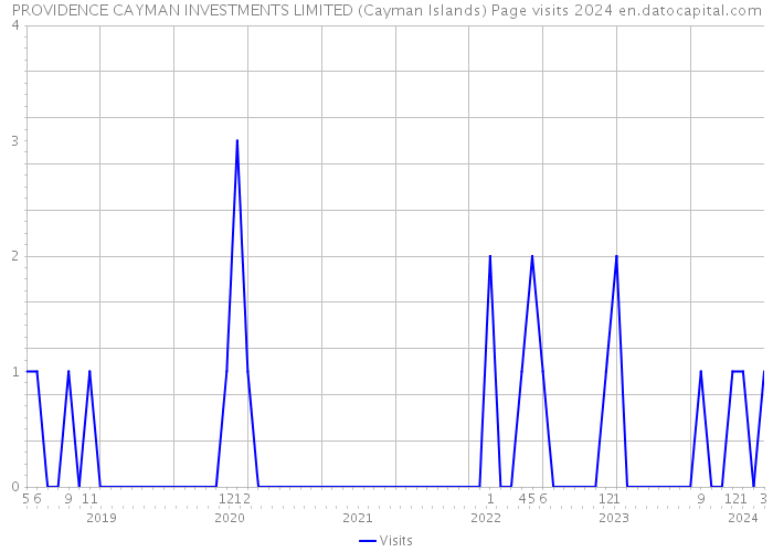 PROVIDENCE CAYMAN INVESTMENTS LIMITED (Cayman Islands) Page visits 2024 