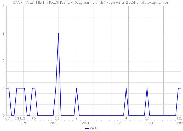 CAGP INVESTMENT HOLDINGS, L.P. (Cayman Islands) Page visits 2024 