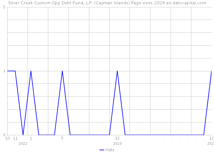 Silver Creek Custom Opp Debt Fund, L.P. (Cayman Islands) Page visits 2024 