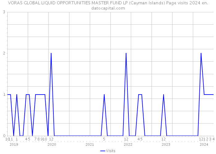 VORAS GLOBAL LIQUID OPPORTUNITIES MASTER FUND LP (Cayman Islands) Page visits 2024 