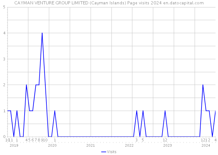 CAYMAN VENTURE GROUP LIMITED (Cayman Islands) Page visits 2024 