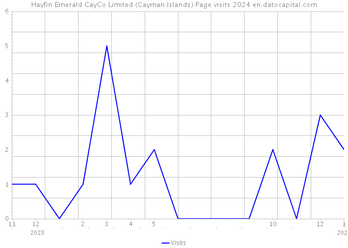 Hayfin Emerald CayCo Limited (Cayman Islands) Page visits 2024 