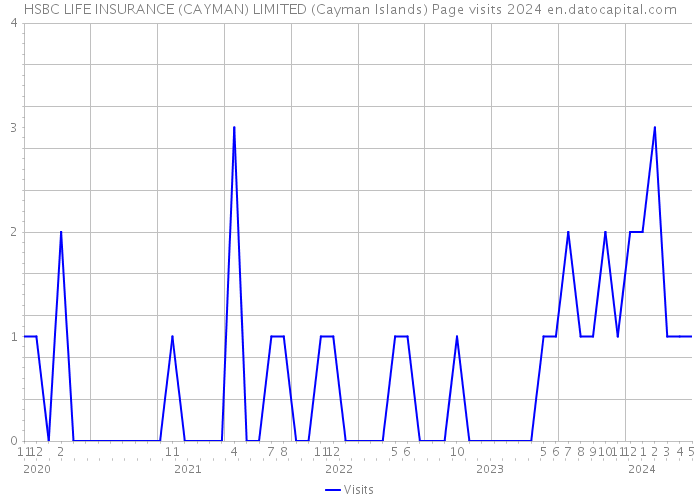 HSBC LIFE INSURANCE (CAYMAN) LIMITED (Cayman Islands) Page visits 2024 