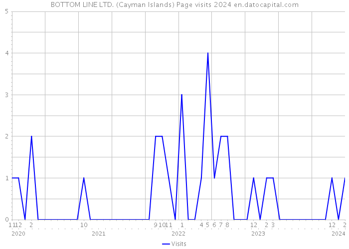BOTTOM LINE LTD. (Cayman Islands) Page visits 2024 