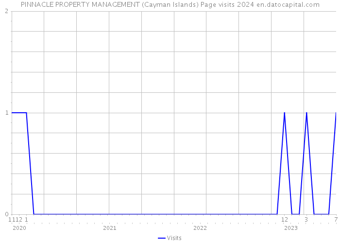 PINNACLE PROPERTY MANAGEMENT (Cayman Islands) Page visits 2024 