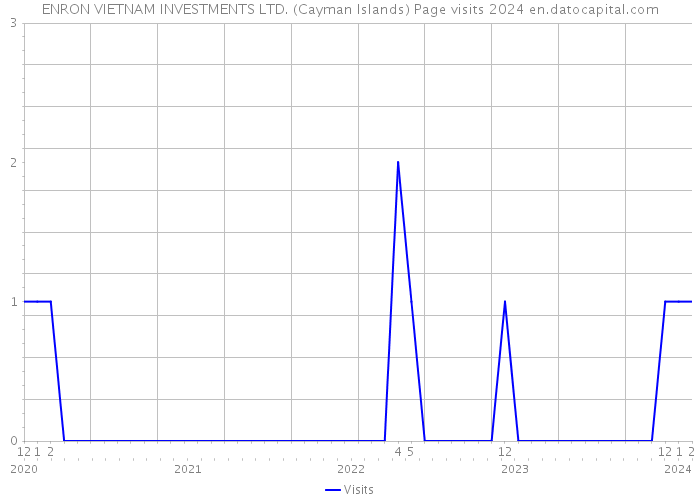 ENRON VIETNAM INVESTMENTS LTD. (Cayman Islands) Page visits 2024 