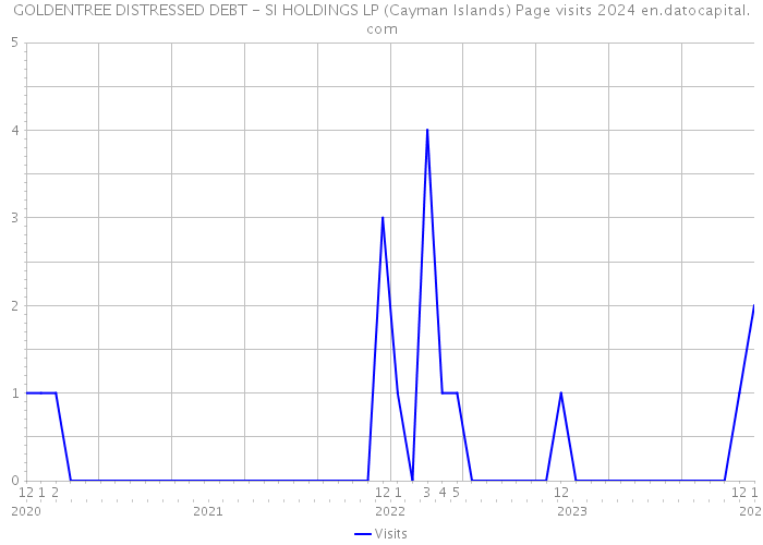 GOLDENTREE DISTRESSED DEBT - SI HOLDINGS LP (Cayman Islands) Page visits 2024 