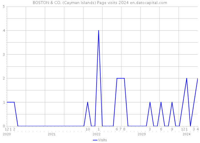 BOSTON & CO. (Cayman Islands) Page visits 2024 