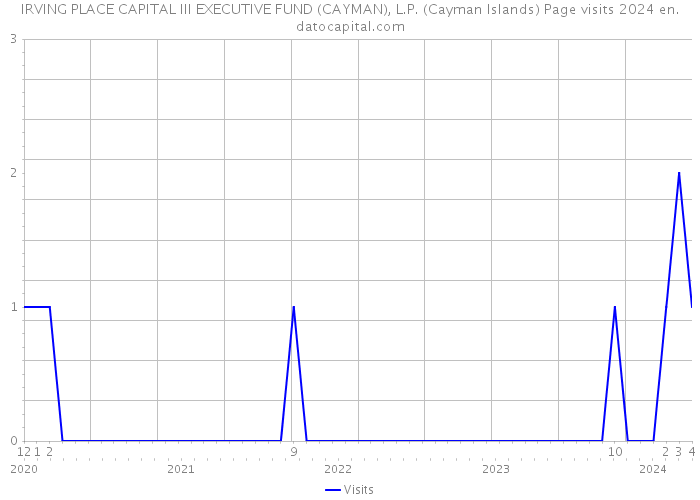 IRVING PLACE CAPITAL III EXECUTIVE FUND (CAYMAN), L.P. (Cayman Islands) Page visits 2024 