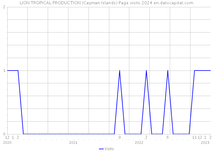 LION TROPICAL PRODUCTION (Cayman Islands) Page visits 2024 