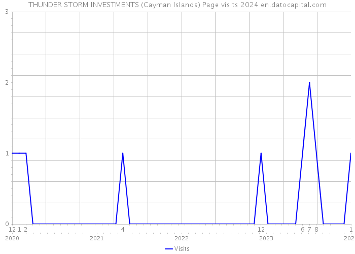 THUNDER STORM INVESTMENTS (Cayman Islands) Page visits 2024 