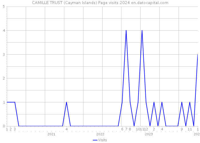 CAMILLE TRUST (Cayman Islands) Page visits 2024 
