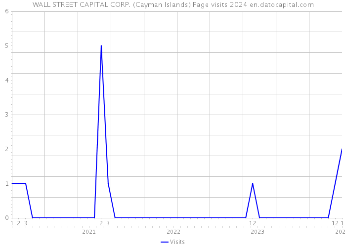 WALL STREET CAPITAL CORP. (Cayman Islands) Page visits 2024 
