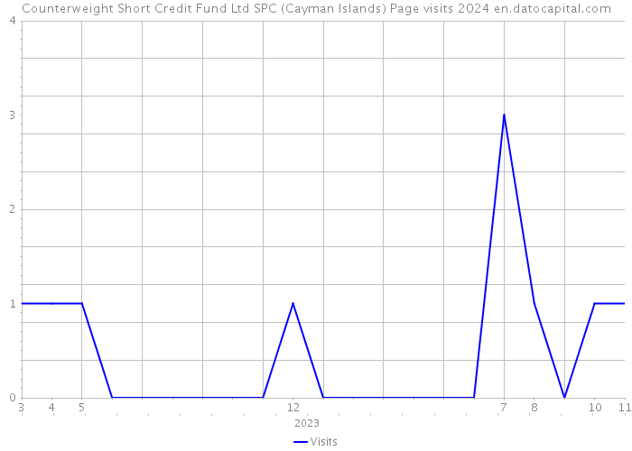 Counterweight Short Credit Fund Ltd SPC (Cayman Islands) Page visits 2024 