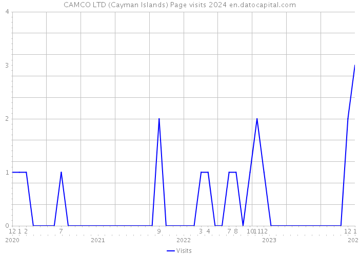 CAMCO LTD (Cayman Islands) Page visits 2024 