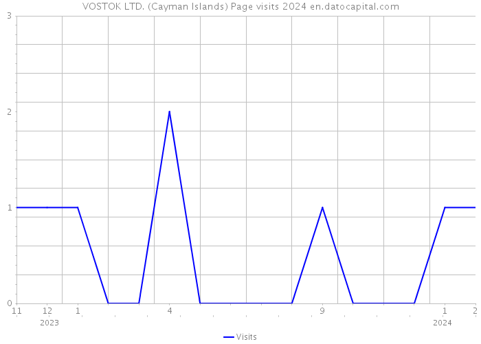 VOSTOK LTD. (Cayman Islands) Page visits 2024 