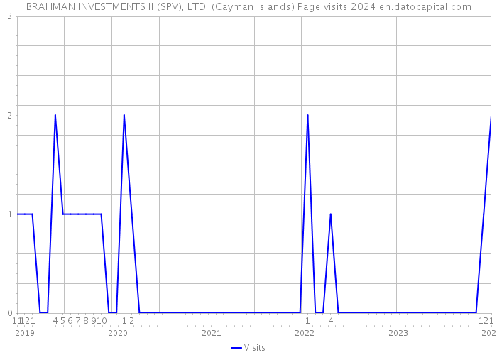 BRAHMAN INVESTMENTS II (SPV), LTD. (Cayman Islands) Page visits 2024 