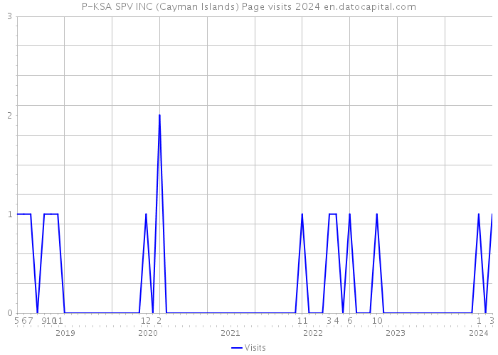P-KSA SPV INC (Cayman Islands) Page visits 2024 