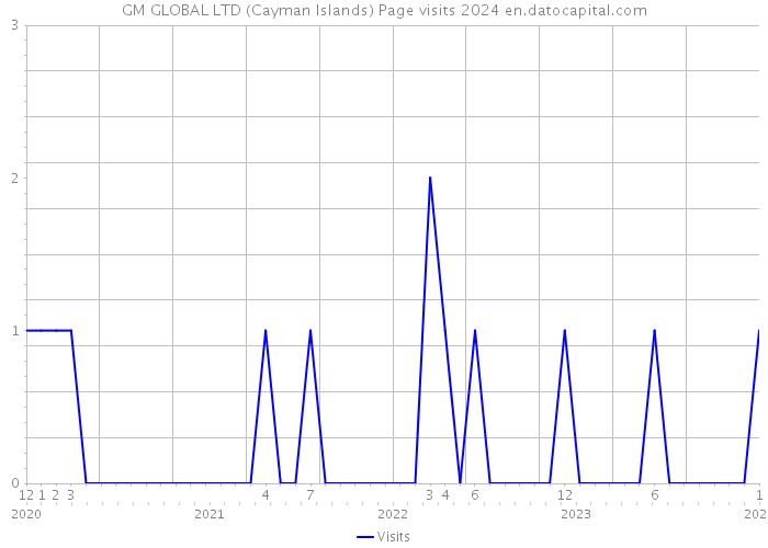 GM GLOBAL LTD (Cayman Islands) Page visits 2024 